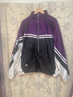 Wilson: vintage 90s purple windbreaker